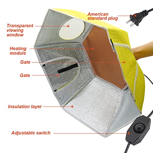 Large Chick Brooder Heating Plate Chick Brooder Box 21.6" Heat up to 50 Chicks, Chick Warmer Chicken Coop Heater Poultry Brooder for Chick Duckling Quail Goose Bird Hatchling | 21.6" Heat up to 50 Chicks, Chick Warmer Chicken Coop Heater Poultry Brooder f