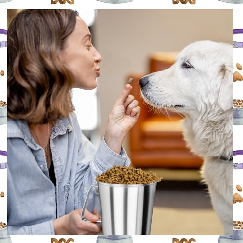 6Cup Dog Food Scoop Stainless Steel Dog Food Measuring Scoop,6 Cup Scoop for Cat or Bird Foods - size: 6 Cup