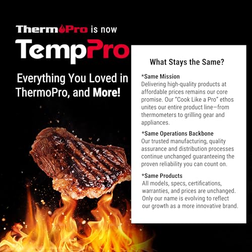 TempPro TempScan Infrared Thermometer Gun with 2 Laser for Pizza Oven Grill | 16:1 D:S Ratio Temperature Gun for Cooking HVAC Engine, Laser Thermometer Gun with Adjustable Emissivity Temp Gun -58℉-1022℉ - style: 2-Laser & D:S 16:1