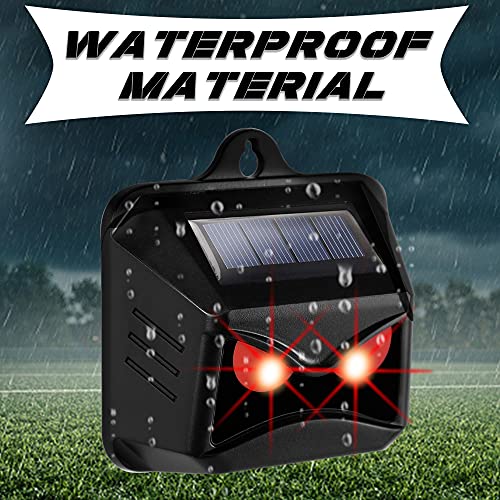 Triumpeek Animal Repeller, Solar Powered Predator Eye Nighttime Animal Deterrent Devices with Red LED Lights, Night Guard Animal Repellent Scares Coyote Skunk Raccoon Deer Away from Yard Chicken Coop | Solar Powered, Red LED Lights, Night Guard, Scares Co