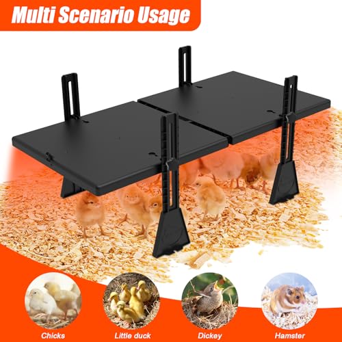 Chicks Brooder Heater, 22.5" x 11.2" Chicks Brooder Heating Plate Up to 30 Chicks, Adjustable Height and Angle Brooder Heater for Chicks Kitten Puppy Pets Animals