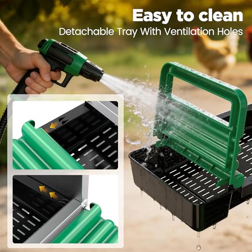 Eggluuz Chicken Nesting Box, 6 Compartments Egg Laying Nests Boxes for Hens - size: 6 Holes
