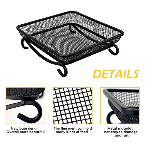 Ground Bird Feeder Tray, Metal Platform Mesh Seed Tray for Bird Feeders, Great Attracting Garden Yard Decoration for Wild Birds Squirrels Dove (1 Pack) - size: 7x7 inches (1 pack)
