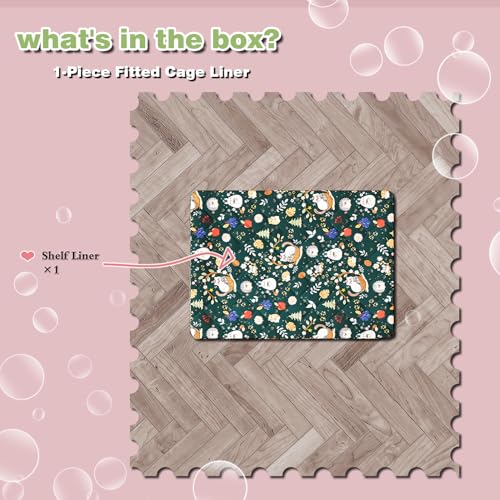 Ferret Cage Liner for Ferret Nation & Critter Nation Cage | Washable Bedding, Leakproof Cage Accessories for Ferrets, Chinchillas, Rats & Other Small Animals(Shelf Liner) - size: Shelf Liner