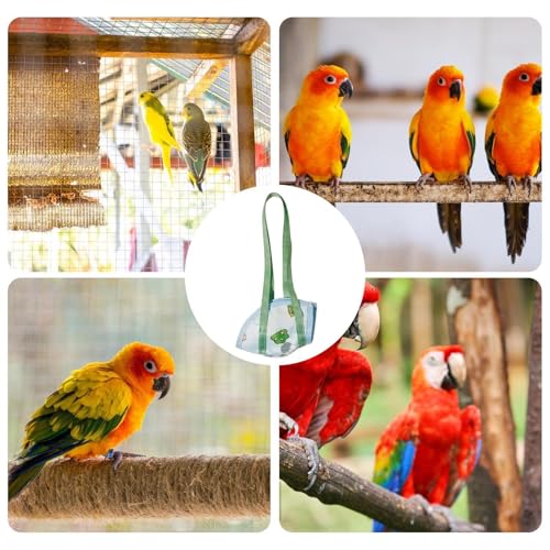 Bird Carrier Travel Cage Escape-Proof Holder Vest | with Handle Bird Harness Conure for Cockatiel Parakeet Finch Outdoor Indoor Walking Park Garden - color: XL