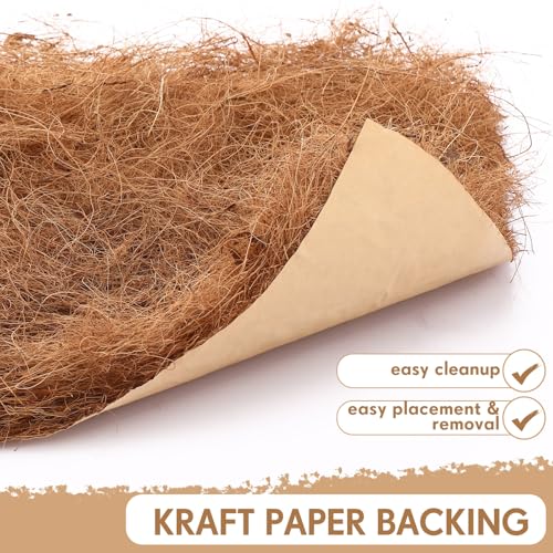 Yerliker Chicken Nesting Box Pads Laying Hen Chicken Coop Bedding,6 Pack | Chicken Laying Hens Pads, Coconut Fiber Henhouse Nesting Boxes Bulk, for Chicken Accessories Supplies