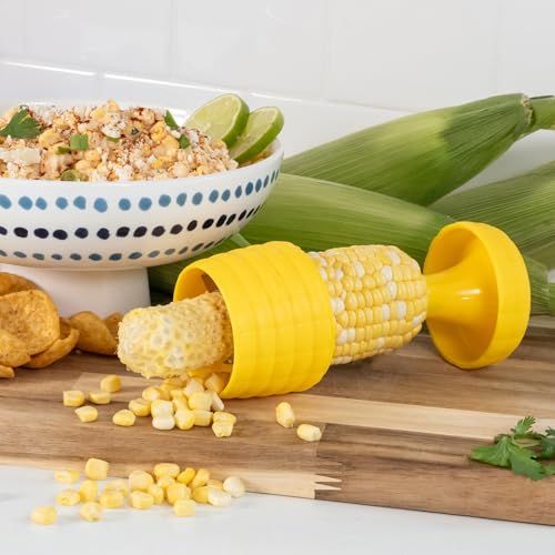 Chef’n Cob Plus Corn Stripper and Peeler for Corn on the Cob, Built-In Safety Pusher - style: Corn Stripper w/ Pusher