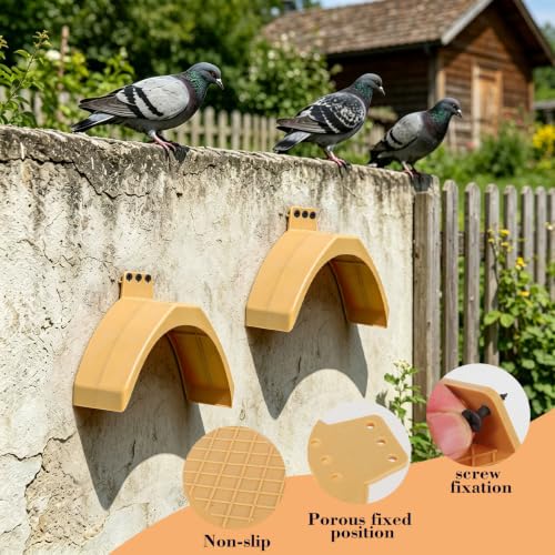 10-pc Plastic Dove Rest Stand with Screws, Race Pigeon Loft Dwell Perch Roost Holder Multi-Pack (Brown, 10-Pack Stand Bundle) - color: Brown