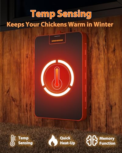 Brooder Plate for Chicks,11" x 15" Chick Heat Plate with Adjustable Height & Temp,200W Brooder Heater Warmer for Chicken Coops Poultry (Orange) - color: Orange