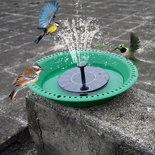 OVZILKI Bird Bath for Outside Heavy Duty, 12 inch Hanging BirdBath Bowl Only with Rust-Proof Chains, Hanging Bird Feeder for Outdoors Water Tray or Bird Seed for Garden Backyard Decor (Green 1 Pack) - color: Green, size: 12in 1pack