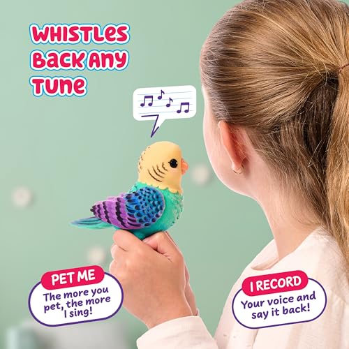 Little Live Pets My Really Real Talking Bird Toy & Cage - Indie, Interactive Voice Repeating, 20+ Sounds & Reactions, Bird Toys for Kids 5-7 | Interactive voice repeating toy, 20+ sounds & reactions, talking bird toys for kids 5-7 - style: Bird & Cage Ind