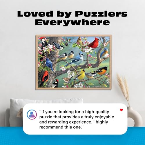 Buffalo Games Hautman Brothers Birds, 1000 Piece Jigsaw Puzzles for Adults | Poster Included for Adults, Less Guesswork, Precision-Cut Pieces, Snap Fit, Less Puzzle Dust, Made in USA