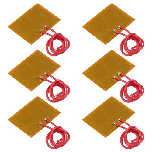 6pcs Film Heater Plate Adhesive Pad 5V 1W 30mmx40mm PI Heating Elements Film Strip Heater Adhesive Polyimide Heater Plate - size: 30mmx40mm