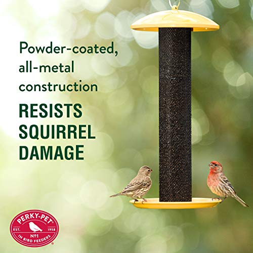 Perky-Pet YSSF00346-2 Straight-Sided Thistle Seed Wire Mesh Tube Finch Bird Feeder | Wire Mesh, Metal Construction, Evenseed Technology, Circular Seed Tray, Hummingbird Feeders for Outdoors