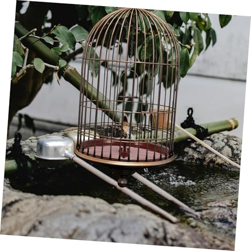 Toyvian Bird Cage Bottom Tray Replacement Waterproof Bird Toilet Pan for Parrots Non-Leak Poop Holder Easy to Clean - color: Coffee
