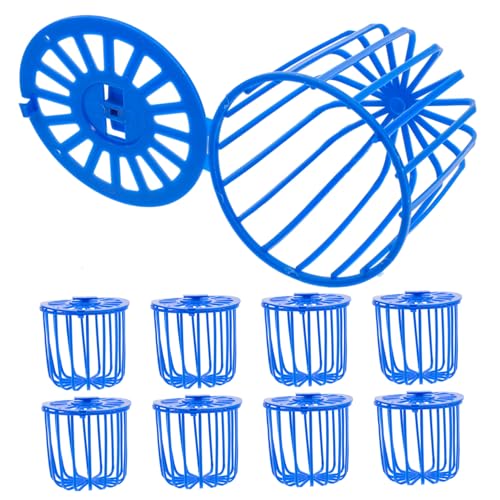 10pcs Lightweight Hanging Parrot Vegetable Feeder Basket for Bird Cages Clean Small Food Holder for Budgie Cockatiel Parakeet Wire Fruit Storage for Foraging and Feeding