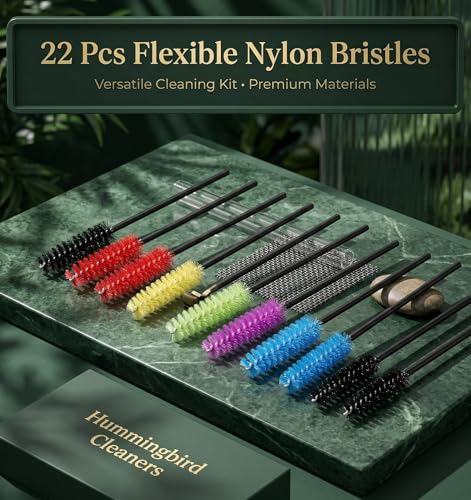 21 Pcs Hummingbird Feeder Brushes for Cleaning, Hummingbird Feeder Cleaner | for Bird Feeders Bottles Jars Keyboards Kettles, Portable Cleaning Brushes Kit