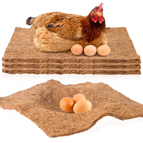 3Pcs Chicken Nest Box Pads Laying Hen Nesting Box Nesting Pads for Chicken Coop Fits Most Nesting Boxes, Chicken Coop Nest Liners - 11.8x11.8 - color: brown 3