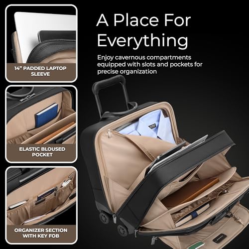 Briggs & Riley @work Medium Spinner Brief, Black - color: Black, size: Medium Spinner