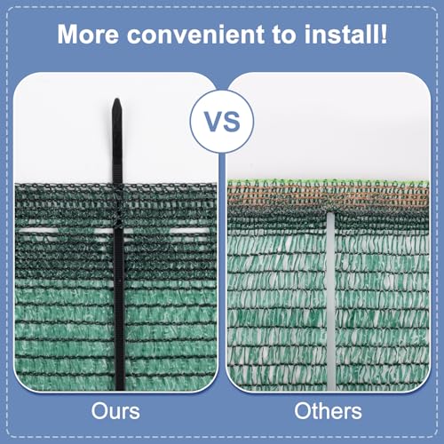 LOVE STORY 6.5x10FT 70% Dark Green Shade Cloth Sun Shade Net UV Resistant Mesh Tarp Plant Cover Sunblock Net for Garden,Greenhouse,Vegetables,Flowers - color: 70% Shade-Dark Green, size: 6.5FTx10FT