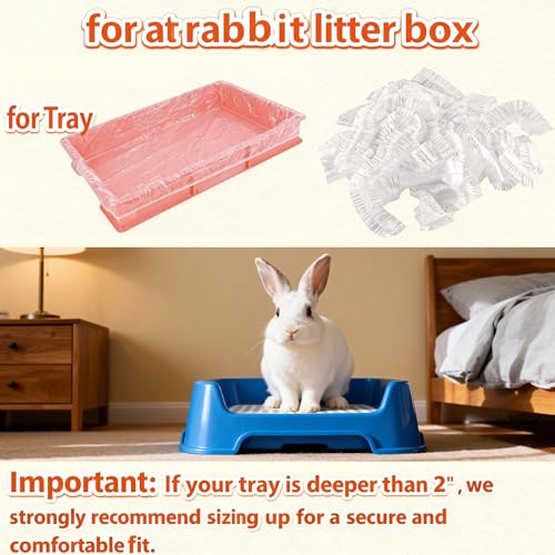 50 Pcs Bird Cage Liner, Leak-Proof Bird Cage Liners 14.17 * 10.23inch, Rabbit Litter Box Liners, Quick Cleanup Essential for Small Animals Indoor Use