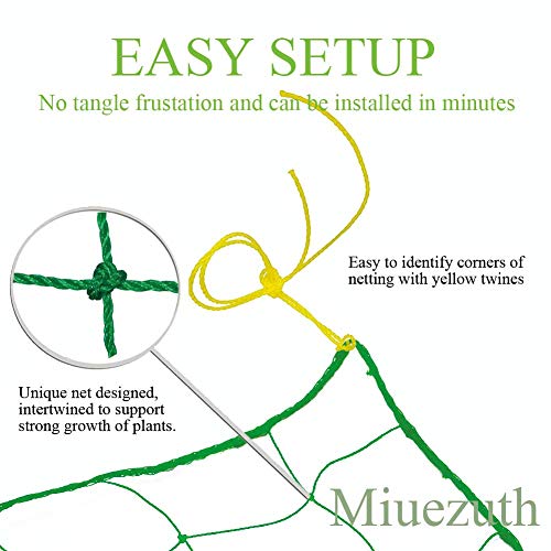 Trellis Netting for Climbing Plants - Heavy Duty Garden Trellis Netting for Cucumber, Vine, Fruits & Vegetables Tomato Plants Trellis Net, Climbing Vining Plants (1-Pack 8.2' x 6.6'Ft) - size: 8.2' x 6.6'Ft