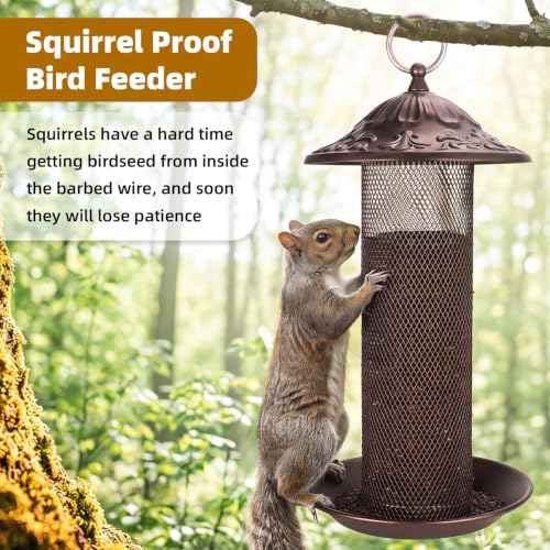 Nyjer/Thistle Seeds Wild Bird Feeder,Metal Material,Easy to Clean | Easy-Refill Top, Rust Resistant, Long Lasting,Squirrel-Proof,Save Bird Seed,360 Degree Perch - size: 1Pack