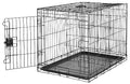 Amazon Basics Portable Metal Wire Dog Crate with Removable Tray, Single Door with Divider Panel, Foldable, Collapsible, Easy to Assemble & Clean, 36" x 23" x 25", Black - size: 36 x 23 x 25 in, style: Single Door w/ Divider
