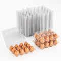 50 Pack Egg Cartons Cheap Bulk 12 Count Plastic Egg Containers 3x4 Grids | Reusable Bulk Egg Carton Clear Egg Holder for Home Ranch Farm Commercial Market Display Plastic Egg Contain for Craft Project - size: 50Pack-3x4 Grids
