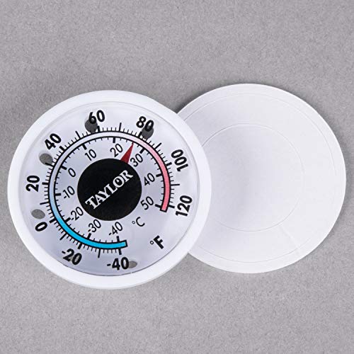 Taylor 5380n 1 3/4" Mini Stick on Indoor Outdoor Dial Thermometer