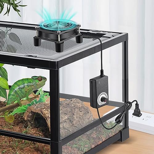 Wathai 80mm Small Computer Cooling Fan with AC Plug 110V 120V 220V 240V | 80 mm Small Electric Plug in Case Fan, Corded Mini Square Ventilator Blower for Outdoor Greenhouse Terrarium. - size: 80mm