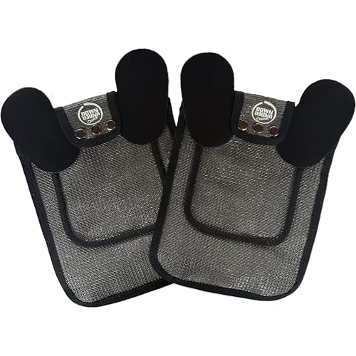 DOWN UNDER OUTDOORS 2 Medium-Large Chicken Saddles Extra Long Grey Mesh | Adustable Straps, Chicken Apron, Poultry Saver, Pet Supplies, Including Shoulder Covers, Protection from Feather Pecking - color: Dark Grey Mesh