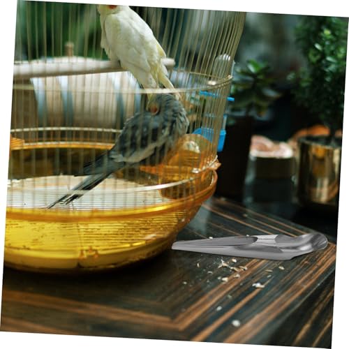 Toyvian Stainless Steel Bird Food Filler Scoop Parrot Feeding Spoon for Easy Filling of Bird Feeders User-Friendly Design