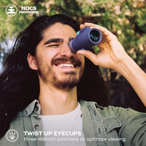 Nocs Provisions Zoom Tube 8x32 Monocular, Bird Watching & Backpacking | 8X Magnification Telescope, Bak4 Prism, Wide Field of View for Wildlife Viewing - color: Frost Purple