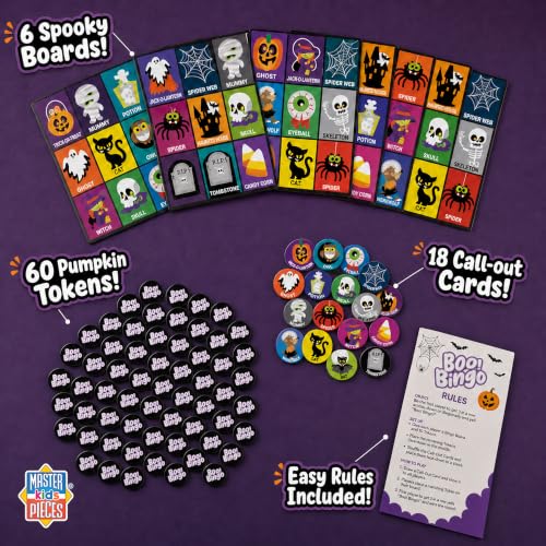 Masterpieces Family Games - Halloween Boo! Bingo Game - style: Halloween