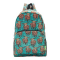 ECO CHIC Hiking Lightweight Packable Backpack - Foldable Daypack for Travel & Hiking & Outdoor Adventures - Waterproof Backpack from Recycled Materials (Highland Cow Teal) - color: Highland Cow Teal