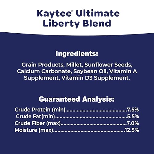 Kaytee Liberty Blend Wild Bird Food, for Cardinals, Blue Jays, Finches & Other Outdoor Wild Birds, 8 Pounds - size: 8 Pound (Pack of 1)