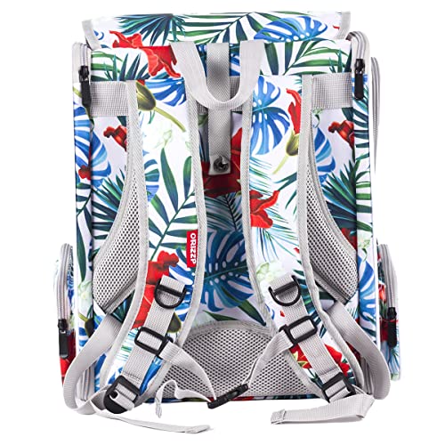 Bird Travel Carrier Backpack with Wooden Stand Perch, Small to Medium Bag to Carry Parrot Parakeet Conure Cockatiel (Multi-Colored, Bird Backpack) - color: Multi-Colored