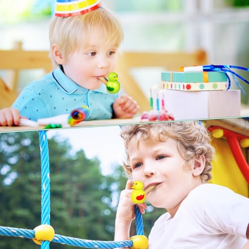 Garneck 7 Pcs Wooden Whistle Set: Cute Bird Animal Whistles for Kids Toddler Colorful Music Noisemakers for Birthday Party Classroom Rhythm Activity props