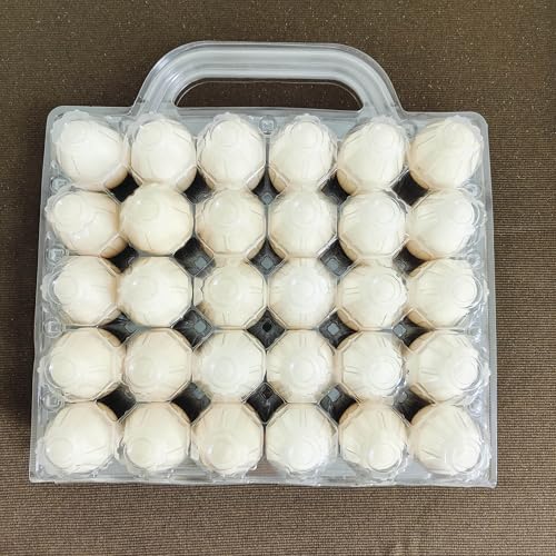 5*6grid Plastic Eggcarton with handle,egg cartons cheap bulk(30pc) | (5*6)30 grid Portable Clear Egg Cartons,Plastic egg carton with handle,,egg cartons cheap bulk,For Family, Farm, Markets. - size: 5x6 30 portable egg boxes, 30 pieces