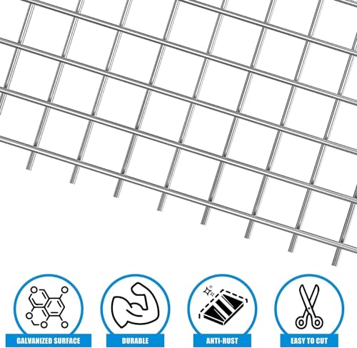 Fencer Wire 19 Gauge Hardware Cloth Metal Wire Mesh 1/2" x 1/2", Galvanized Welded Cage Wire Poultry Netting Square Chicken Snake Fencing Gopher Fence (4 ft. x 100 ft.) - size: 4 ft. x 100 ft.