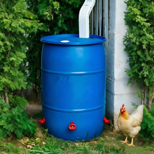 10Pack Horizontal Chicken Waterer Nipples with Cups-Poultry Watering System | Leakproof Automatic Nipples Drinker for Chickens,Turkeys, Parrot,Peafowl, and Other Poultry