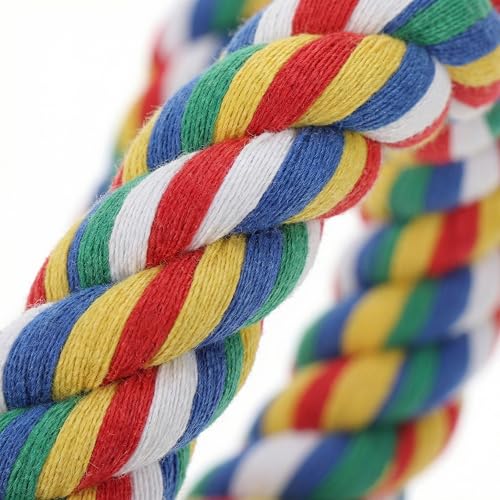 iplusmile Bird Rope Perches, Cages Birds Rope Cage Accessories for Parrots, Cockatiels, Parakeets, Budgie, 41.3inch (Pack of 4) - size: Size 4 (Pack of 2)