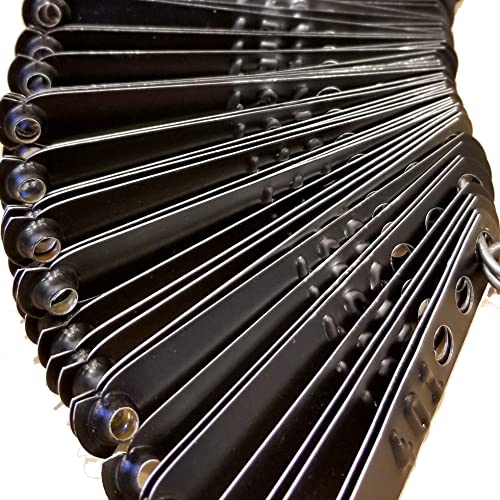 Leg Bands NOT Stamped Aluminum Chicken Poultry Duck Leg Identification Rings (100, Black) - color: Black