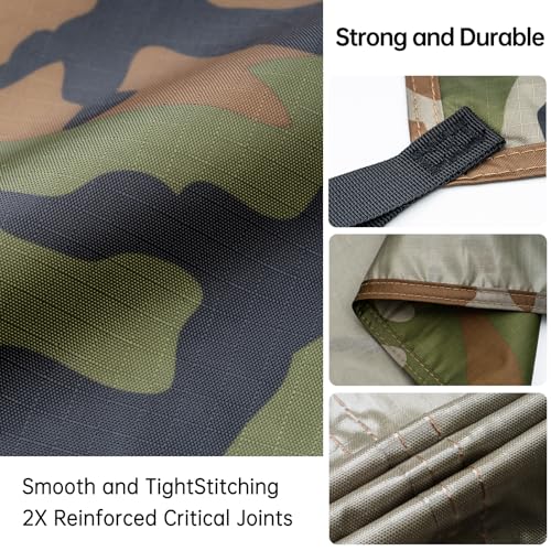 FREE SOLDIER Waterproof Camping Tarp Shelter Awning | Lightweight, Compact, Quick Setup, Waterproof Sun Shelter Campingtarp,For Backpacking, Beach, Travel and Outdoor Activities - color: Camo 10×10.5ft