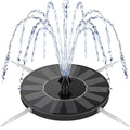Mademax Solar Bird Bath Fountains, Upgrade 1.4W Solar Fountain Pump with 8 Nozzles & 4 Brackets, Free Standing Floating Solar Powered Water Fountain Pump for Bird Bath, Garden, Pond, Pool, Outdoor