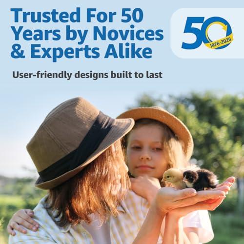 Brinsea Ovation 28 EX Egg Incubator, Automatic Turning & Humidity Control | 50+ years of trusted precision! Built-in automatic humidity, auto-turn & temp alarms take the stress out of hatching 28 eggs - style: Without Book
