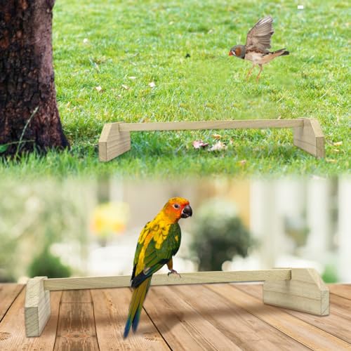 2pcs Wooden Chicken Perch Roosting Bar Chick Jungle Gym Perch Stand for Large Bird Baby Chicks Parots