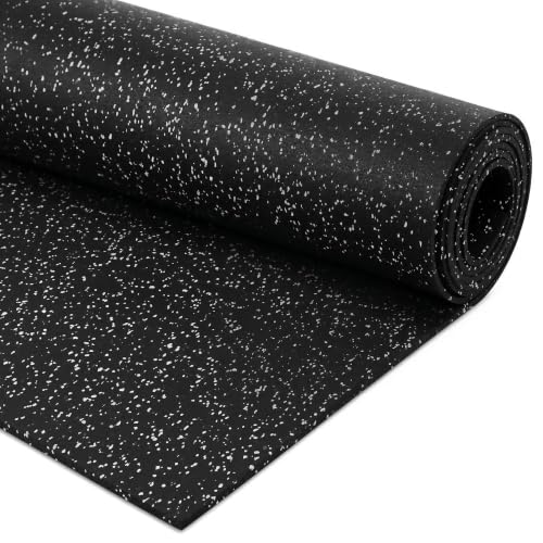 Flooring Inc's 1/4" Thick Tough Rubber Flooring Roll | Flexible Recycled Rubber Floor Mats for Home Gym | Heavy Duty Rubber Mat for Home Gyms, Sheds, Horse Stall Mat or Trailer - color: Tan, size: 5 - 120"L x 48"W x 0.3"Th Mats - QS
