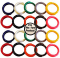 20 Multi Colored #14 Leg Bands 7/8" Chicken Poultry Chick Quail Pigeon Duck Goose